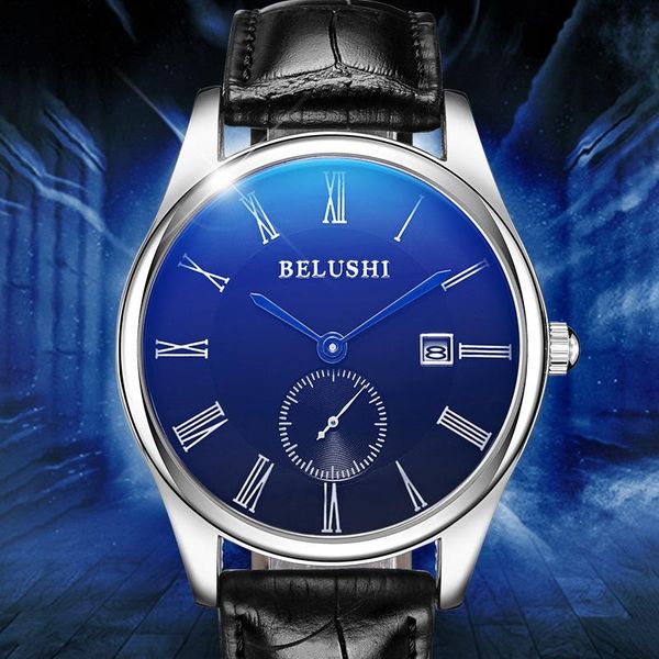 wristwatches fashion men's watch wristwatch classic quartz waterproof leather strap business casual men watches relojes, Slivery;brown
wristwatches fashion men's watch wristwatch classic quartz waterproof leather strap business casual men watches relojes, Slivery;brown