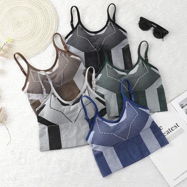 spring and summer sports bralette for women breathable crop fitness running tight sling vest padded shockproof workout yoga outfit
spring and summer sports bralette for women breathable crop fitness running tight sling vest padded shockproof workout yoga outfit