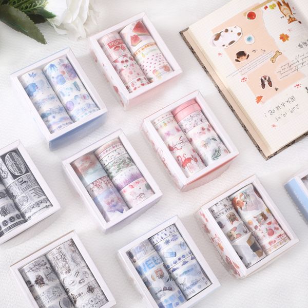 10 rolls masking washi tape set vintage floral plant flamingo decorative sticker diy adhesive label for scrapbooking planner
10 rolls masking washi tape set vintage floral plant flamingo decorative sticker diy adhesive label for scrapbooking planner