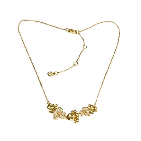 five flowers shiny flower metal compact necklace pendant necklaces, Silver
five flowers shiny flower metal compact necklace pendant necklaces, Silver