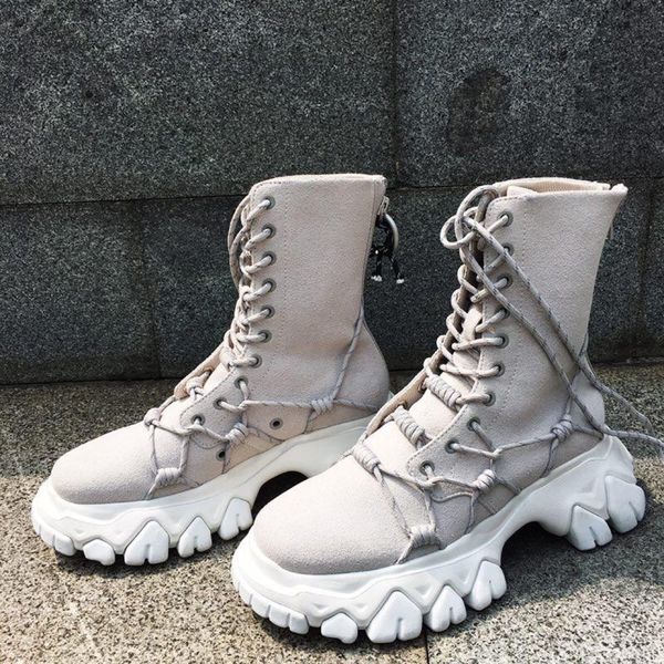 boots lace up leather ankle for women botas feminina round toe winter platform mujer fashion zapatos de, Black
boots lace up leather ankle for women botas feminina round toe winter platform mujer fashion zapatos de, Black