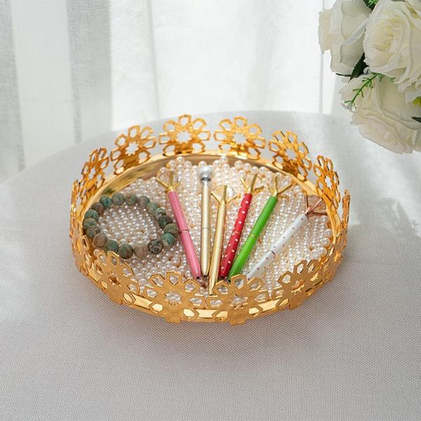 jewelry pouches, bags metal tray decoration simple plate golden round living room snack storage, Pink;blue
jewelry pouches, bags metal tray decoration simple plate golden round living room snack storage, Pink;blue