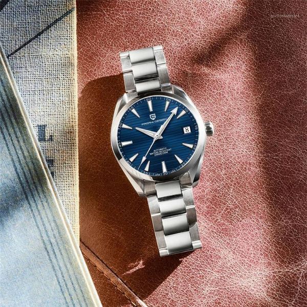 wristwatches pagani design 2021 b150 automatic watches men japan nh35 mechanical wristwatch stainless steel sapphire glass clock+box, Slivery;brown
wristwatches pagani design 2021 b150 automatic watches men japan nh35 mechanical wristwatch stainless steel sapphire glass clock+box, Slivery;brown