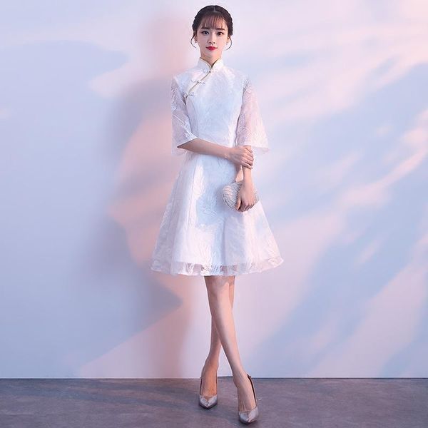 elegant white a-line evening party ball gown dress half sleeve mandarin collar chinese style lady cheongsam ethnic clothing, Red
elegant white a-line evening party ball gown dress half sleeve mandarin collar chinese style lady cheongsam ethnic clothing, Red