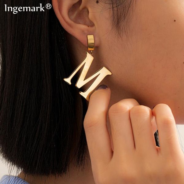 english alphabet m initial drop earring women paint gold color stainless steel party wedding ear jewelry accessories dangle & chandelier, Silver
english alphabet m initial drop earring women paint gold color stainless steel party wedding ear jewelry accessories dangle & chandelier, Silver