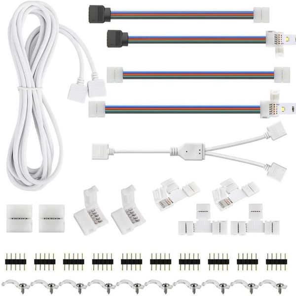 strips 95pcs 4-pin led strip connector kit with t-shaped l-shaped connectors jumpers clips
strips 95pcs 4-pin led strip connector kit with t-shaped l-shaped connectors jumpers clips