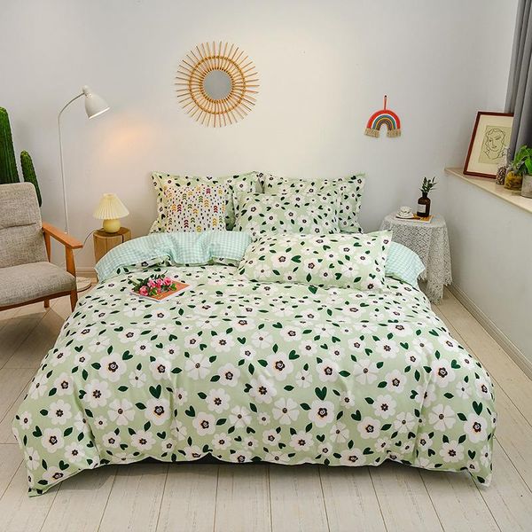 bedding sets 3/4 pieces green rural style duvet cover set home textile little floral pattern comforter bed sheets and pillowcases
bedding sets 3/4 pieces green rural style duvet cover set home textile little floral pattern comforter bed sheets and pillowcases