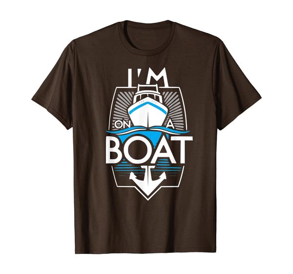 "i'm on a boat" sailing and boating t-shirt, White;black
"i'm on a boat" sailing and boating t-shirt, White;black