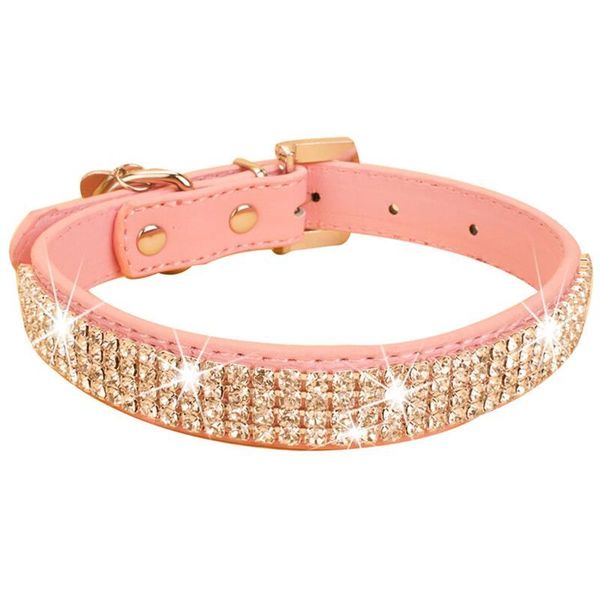 leather pet collar rows crystal rhinestone dog leash lead princess collars for puppy mosaic size s m l cat & leads
leather pet collar rows crystal rhinestone dog leash lead princess collars for puppy mosaic size s m l cat & leads
