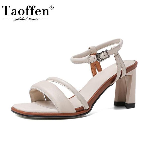dress shoes taoffen women high heel sandals real leather summer shoe fashion buckle square toe ladies footwear size 34-39, Black
dress shoes taoffen women high heel sandals real leather summer shoe fashion buckle square toe ladies footwear size 34-39, Black