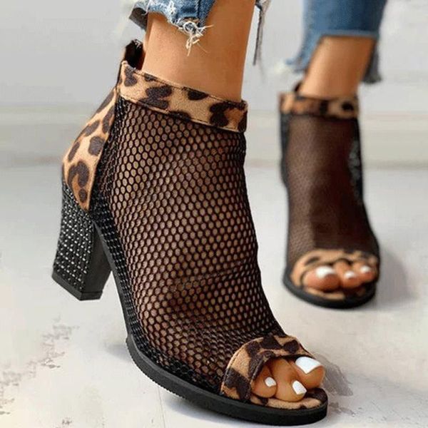 ladies vintage square toe high heels mid-cut block heel zipper black leopard breathable mesh fashion high-heeled sandals r5
ladies vintage square toe high heels mid-cut block heel zipper black leopard breathable mesh fashion high-heeled sandals r5