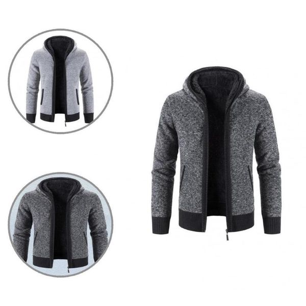 men's sweaters classic plush lining warm knitted cardigan sweater coat all-match thickened, White;black
men's sweaters classic plush lining warm knitted cardigan sweater coat all-match thickened, White;black