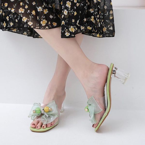 slippers lucyever 2021 pvc bowknot high heels sandals women summer open toe transparent female perspex heel clear slides, Black
slippers lucyever 2021 pvc bowknot high heels sandals women summer open toe transparent female perspex heel clear slides, Black