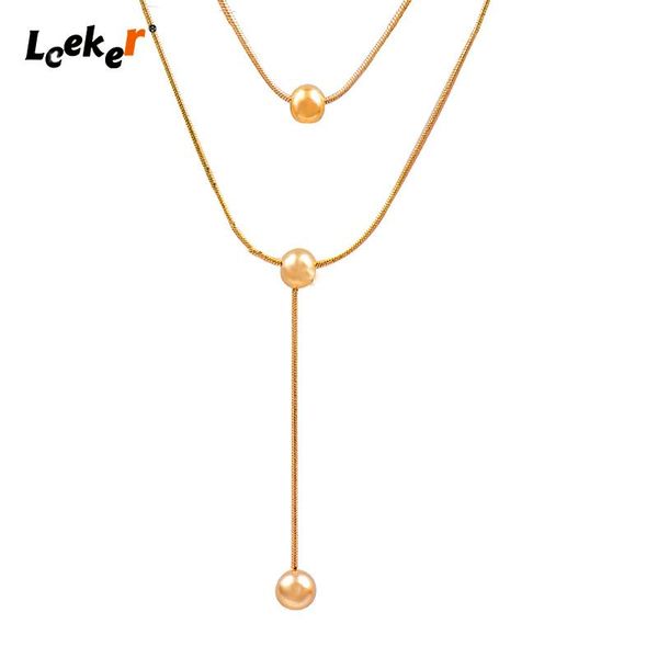 pendant necklaces leeker simply metal ball necklace 2 layers stainless steel chain for women choker 2021 trendy 281 lk2, Silver
pendant necklaces leeker simply metal ball necklace 2 layers stainless steel chain for women choker 2021 trendy 281 lk2, Silver