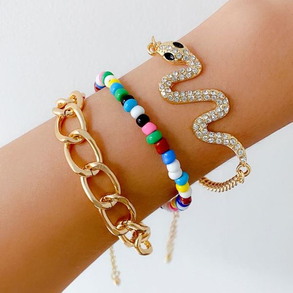 charm bracelets ourex fashion bracelet set rice bead diamond lady alloy jewelry wholesale direct sales, Golden;silver
charm bracelets ourex fashion bracelet set rice bead diamond lady alloy jewelry wholesale direct sales, Golden;silver