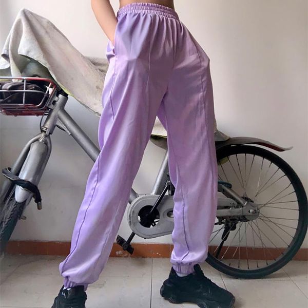 women's pants & capris fashion women girl purple satin cargo long trousers ladies high waist loose harem pantalon femme hip hop, Black;white
women's pants & capris fashion women girl purple satin cargo long trousers ladies high waist loose harem pantalon femme hip hop, Black;white