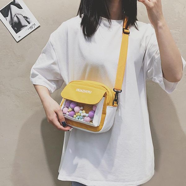 evening bags korean cute small square nylon bag student one shoulder transparent women's messenger female ins change mobile phone
evening bags korean cute small square nylon bag student one shoulder transparent women's messenger female ins change mobile phone