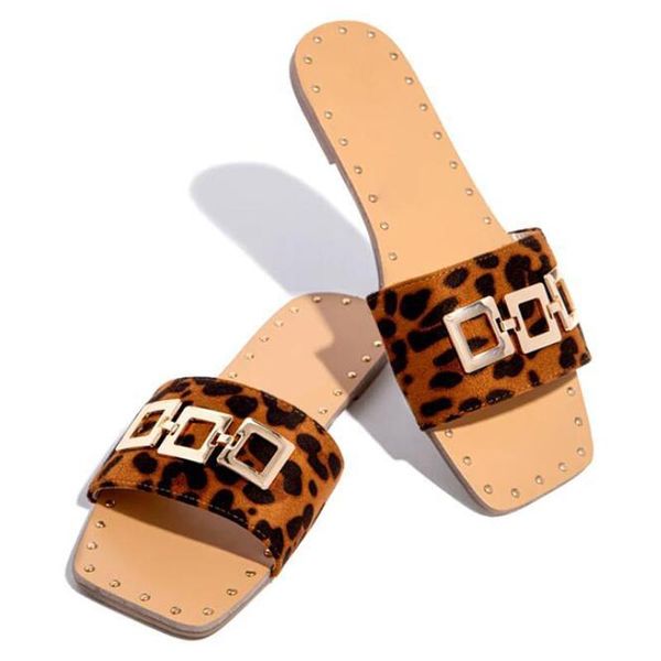 leopard buckle fashion women's slides summer outside ladies jelly leisure slippers, Black
leopard buckle fashion women's slides summer outside ladies jelly leisure slippers, Black
