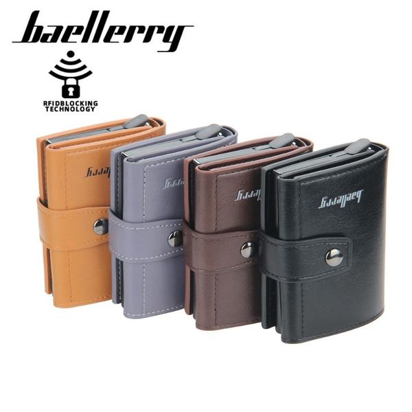 card holders men rfid aluminum case holder 2021 credit leather bank wallet cardholder protection purse for male coin, Brown;gray
card holders men rfid aluminum case holder 2021 credit leather bank wallet cardholder protection purse for male coin, Brown;gray