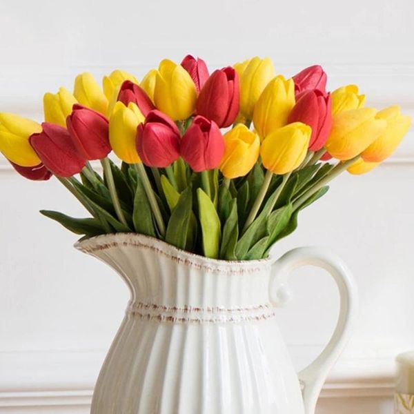artificial tulips fake flowers bouquets diy year home decorations wedding valentine's day simulat decorative & wreaths
artificial tulips fake flowers bouquets diy year home decorations wedding valentine's day simulat decorative & wreaths