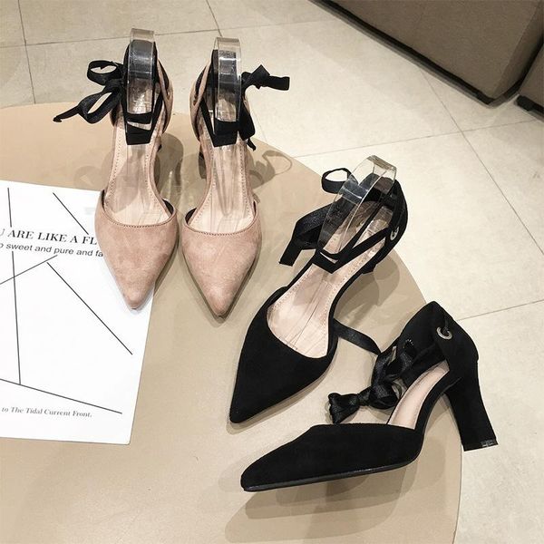 dress shoes 2021 ladies lace up single office lady woman suede women fashion party high heels elegant pointed toe pumps, Black
dress shoes 2021 ladies lace up single office lady woman suede women fashion party high heels elegant pointed toe pumps, Black