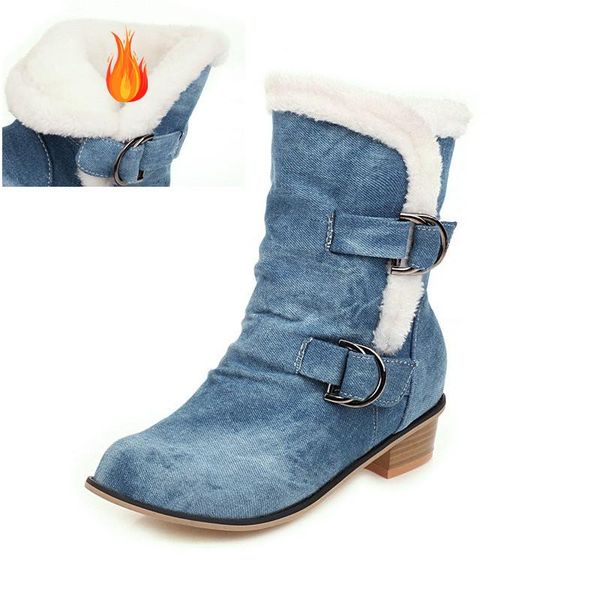 boots arrival ladies winter cool denim warm fur ankle snow women 2021 med chunky heels shoes size 34-43, Black
boots arrival ladies winter cool denim warm fur ankle snow women 2021 med chunky heels shoes size 34-43, Black