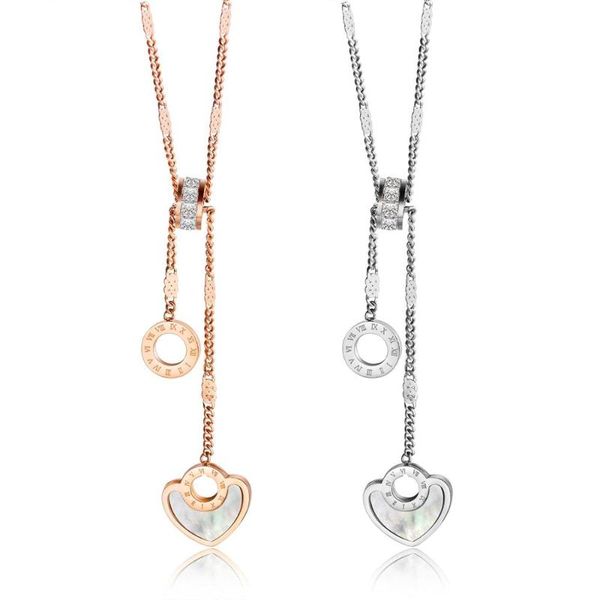 stainless steel rose gold color zirconia circle round heart pendant necklace roman numeral charm jewelry gift for women girls necklaces, Silver
stainless steel rose gold color zirconia circle round heart pendant necklace roman numeral charm jewelry gift for women girls necklaces, Silver
