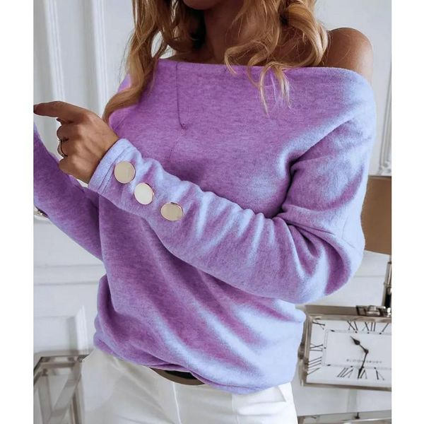 women's sweaters women button knitted off-shoulder sweater solid loose casual 2021 autumn warm soft basic ladies long sleeve, White;black
women's sweaters women button knitted off-shoulder sweater solid loose casual 2021 autumn warm soft basic ladies long sleeve, White;black
