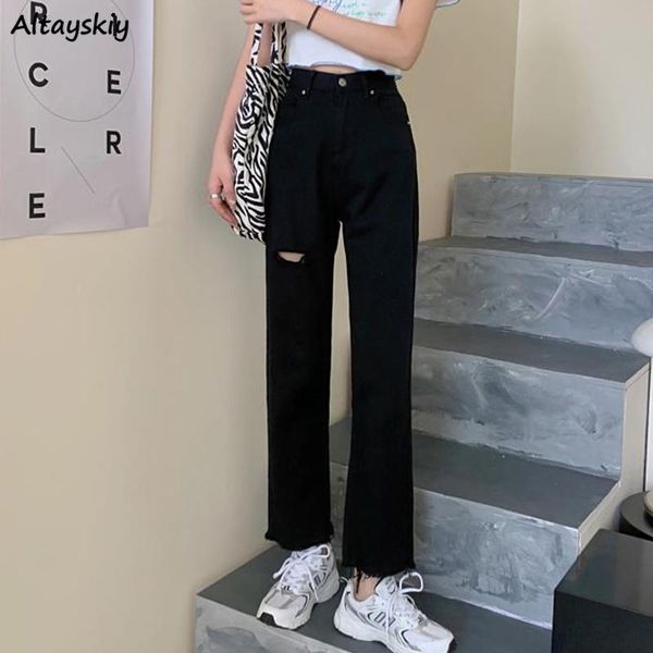women's jeans women solid black hole zipper ripped denim trousers straight spring all-match fur-lined fashion design empire students, Blue
women's jeans women solid black hole zipper ripped denim trousers straight spring all-match fur-lined fashion design empire students, Blue