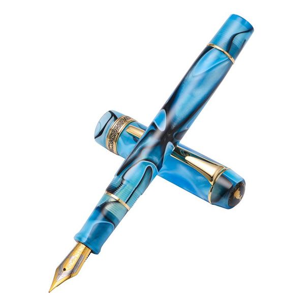 fountain pens kaigelu 316a celluloid pen beautiful blue-black patterns iridium ef/f/m nib writing office business ink gift
fountain pens kaigelu 316a celluloid pen beautiful blue-black patterns iridium ef/f/m nib writing office business ink gift