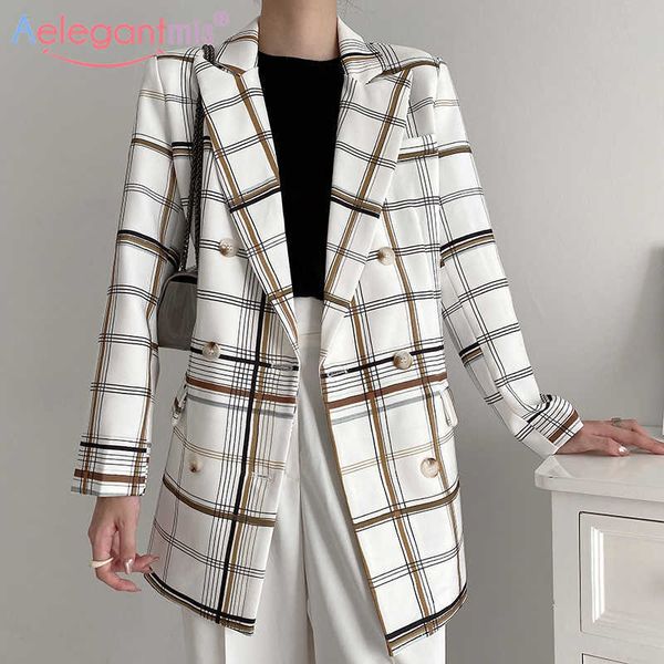 aelegantmis korean plaid office lady blazer coat women loose chic notched casual work jacket female elegant outwear ol 210607, White
aelegantmis korean plaid office lady blazer coat women loose chic notched casual work jacket female elegant outwear ol 210607, White
