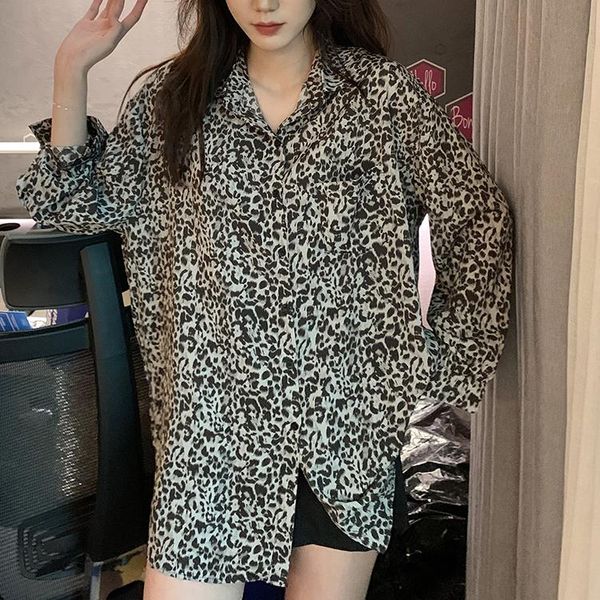 women's blouses & shirts leopard print blouse women long sleeve loose 2021 casual turn down collar shirt tunic blusas mujer, White
women's blouses & shirts leopard print blouse women long sleeve loose 2021 casual turn down collar shirt tunic blusas mujer, White