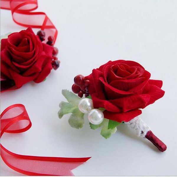 5pcs handmade article boutonniere corsage flowers groomsman red rose flowers wedding accessories decoration corsage
5pcs handmade article boutonniere corsage flowers groomsman red rose flowers wedding accessories decoration corsage