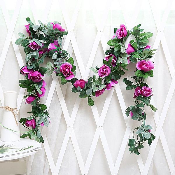 decorative flowers & wreaths artificial rose vine hanging for wall garland romantic wedding decoration rattan fake plants leaves home
decorative flowers & wreaths artificial rose vine hanging for wall garland romantic wedding decoration rattan fake plants leaves home
