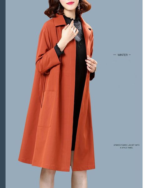 fashion fall winter 2021 casual cotton trench coat with sashes oversize vintage long coats overcoats women's, Tan;black
fashion fall winter 2021 casual cotton trench coat with sashes oversize vintage long coats overcoats women's, Tan;black