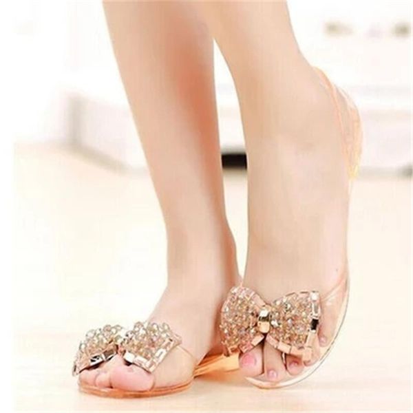 women sandals bowtie summer jelly shoes woman peep toe flat casual crystal chaussures femme slipper, Black
women sandals bowtie summer jelly shoes woman peep toe flat casual crystal chaussures femme slipper, Black