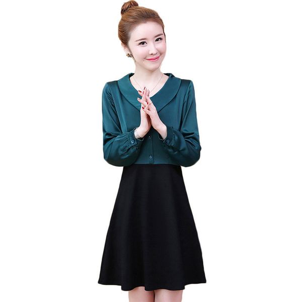 dress more women of size elegant fall slender mini long patchwork for officers dressed in party f940 apkq, Black;gray
dress more women of size elegant fall slender mini long patchwork for officers dressed in party f940 apkq, Black;gray