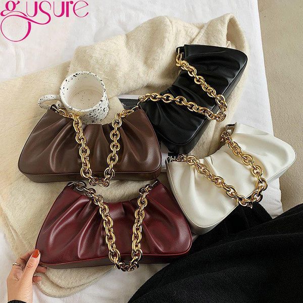 totes gusure elegant women chain bag pu leather shoulder handbags female clutch party purse pleated cloud underarm hobo tote
totes gusure elegant women chain bag pu leather shoulder handbags female clutch party purse pleated cloud underarm hobo tote