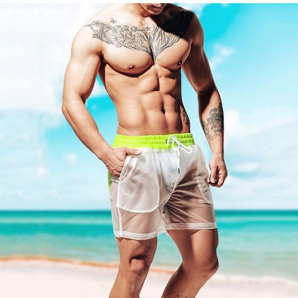 men's swimwear summer swimsuit short transparent bathing suit beach wear pants fashion sport homme swim est color matching men
men's swimwear summer swimsuit short transparent bathing suit beach wear pants fashion sport homme swim est color matching men