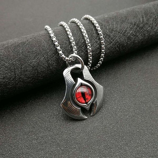 pendant necklaces potcet neutral stainless steel red blue demon eye titanium necklace geometric fashion hip hop party jewelry, Silver
pendant necklaces potcet neutral stainless steel red blue demon eye titanium necklace geometric fashion hip hop party jewelry, Silver