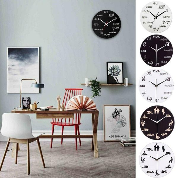 wall clocks quiz math silent quartz clock enthusiasts of mathematics watch no tick - novelty equations
wall clocks quiz math silent quartz clock enthusiasts of mathematics watch no tick - novelty equations