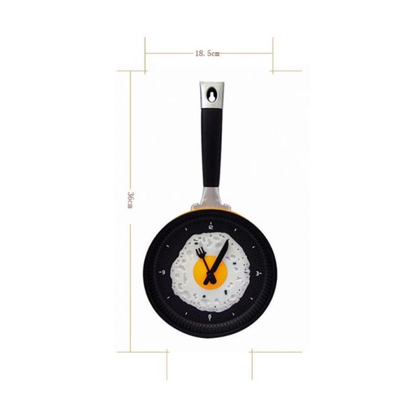 frying pan egg omelet modern design wall clock home decor (battery included) - yellow clocks
frying pan egg omelet modern design wall clock home decor (battery included) - yellow clocks