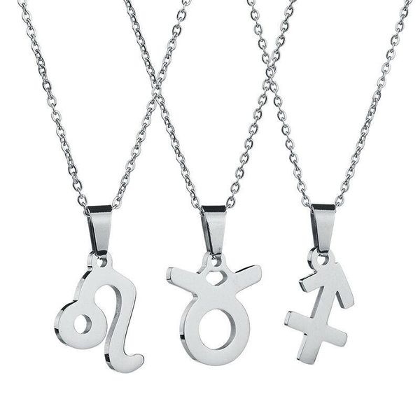 pendant necklaces karairis 12 constellation zodiac necklace stainless steel choker for women 2021 fashion jewelry making, Silver
pendant necklaces karairis 12 constellation zodiac necklace stainless steel choker for women 2021 fashion jewelry making, Silver
