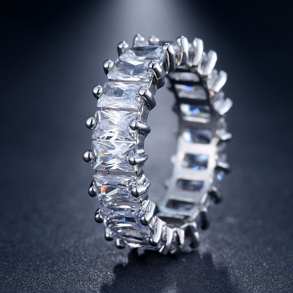luxury band zircon rings for women eternity promise cz crystal finger ring engagement wedding jewelry love gift, Slivery;golden
luxury band zircon rings for women eternity promise cz crystal finger ring engagement wedding jewelry love gift, Slivery;golden
