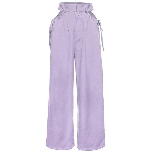 women's pants & capris women high waist hollow out loose long side drawstring wide leg trousers, Black;white
women's pants & capris women high waist hollow out loose long side drawstring wide leg trousers, Black;white