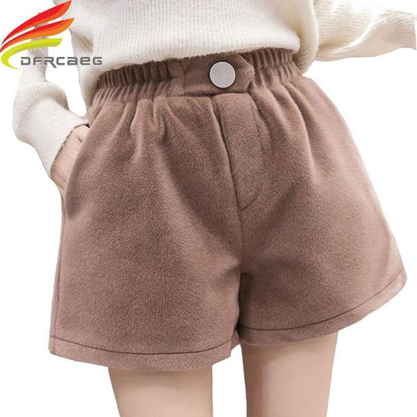 women's shorts velvet women 2021 winter arrivals high elastic waist slim black beige khaki warm short pockets mujer, White;black
women's shorts velvet women 2021 winter arrivals high elastic waist slim black beige khaki warm short pockets mujer, White;black