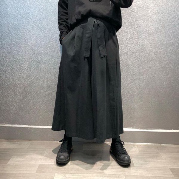 men's pants hair stylist style yamamoto personality loose dark fashion men trend culottes, Black
men's pants hair stylist style yamamoto personality loose dark fashion men trend culottes, Black