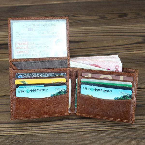 handmade leather wallets for man vintage male short wallet oil cow id name card holder driver license cover, Red;black
handmade leather wallets for man vintage male short wallet oil cow id name card holder driver license cover, Red;black