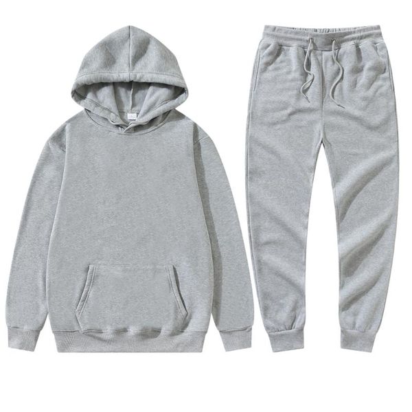 men's tracksuits solid color sportswear sets tracksuit men spring casual hooded sweatshirt hoodies 2pc+pants jogging suit clothes for, Gray
men's tracksuits solid color sportswear sets tracksuit men spring casual hooded sweatshirt hoodies 2pc+pants jogging suit clothes for, Gray