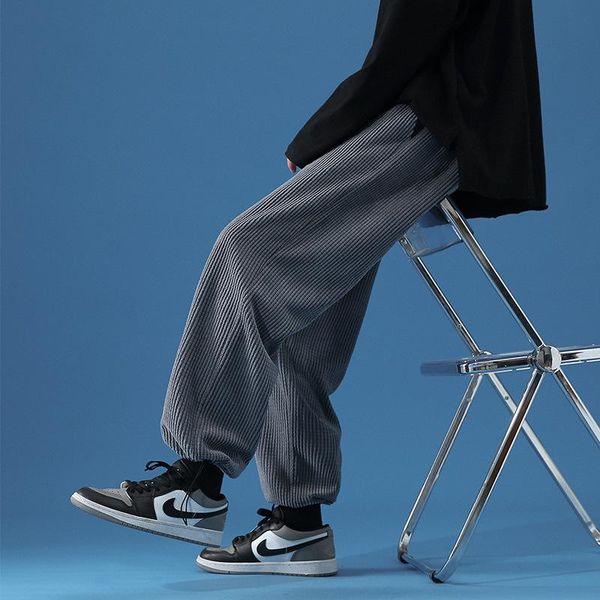 men's pants corduroy trousers summer sports trend loose basketball thin straight casual, Black
men's pants corduroy trousers summer sports trend loose basketball thin straight casual, Black